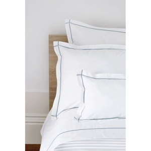 Donsovertrek + slopen white/blue