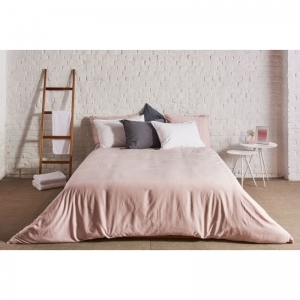 Donsovertrek + slopen pink