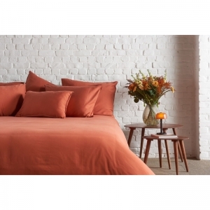 Donsovertrek + slopen orange