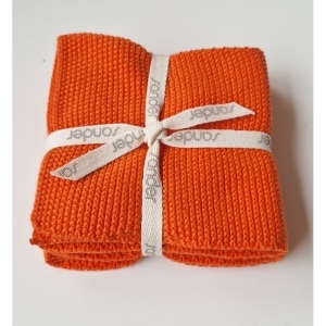vaatdoek 3 stuks 22 oranje