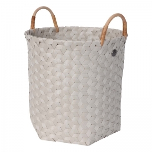 linnenmand met handvaten pale gray