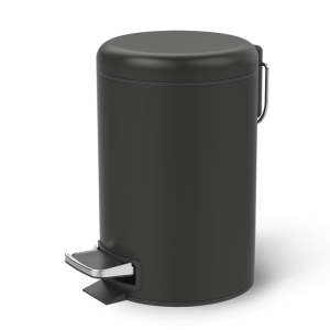 Vuilbakje 3 liter black mat