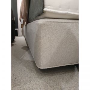 Duo boxspring+poten+hoofdbord beige