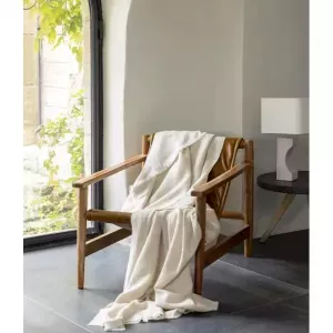 deken cachemire gris naturel