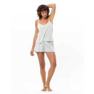 Pyjama short licht groen