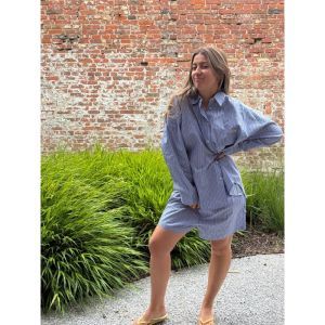 Hemd blauw stripe